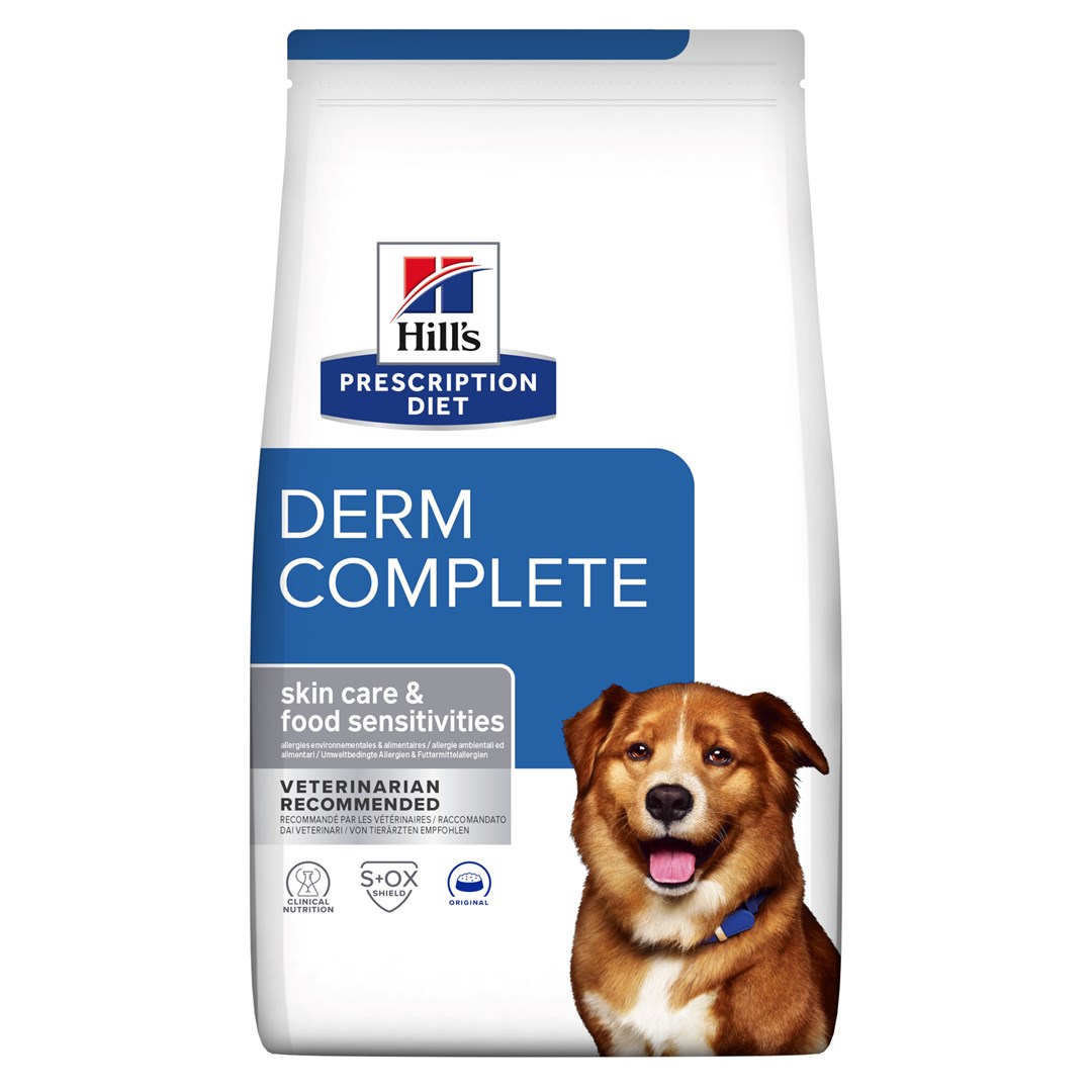 Hill's prescription diet canine derm complete į alergijas linkusiems šunims, 12 kg