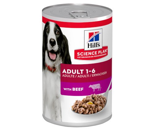 Hill's sience plan adult ėdalas šunims su jautiena, 370 g