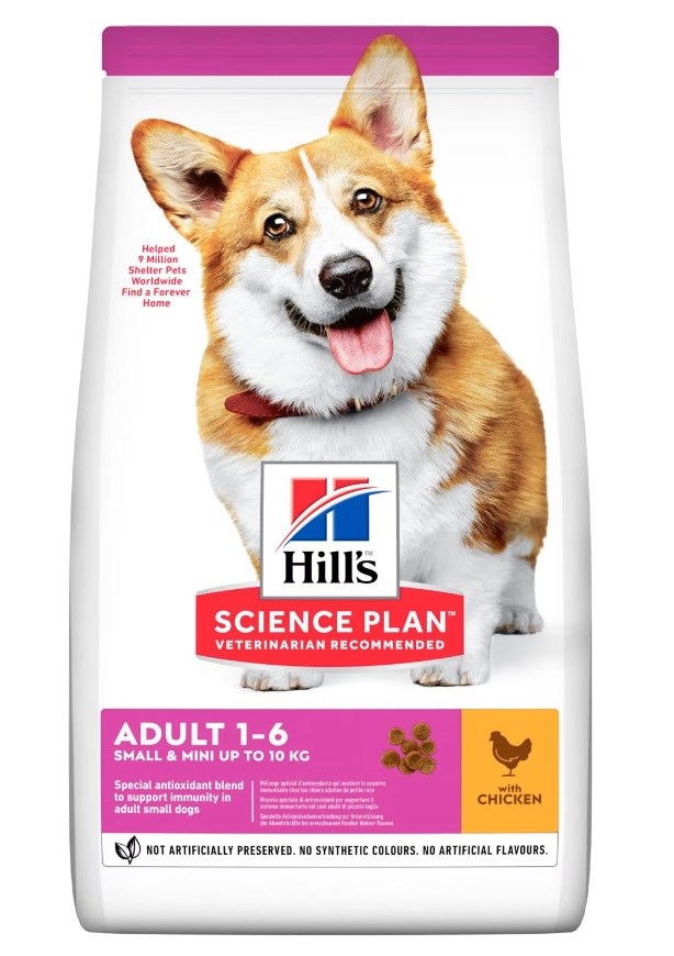 Hill's Science Plan Adult Small & Mini Ėdalas Šunims Su Vištiena, 1,5 Kg
