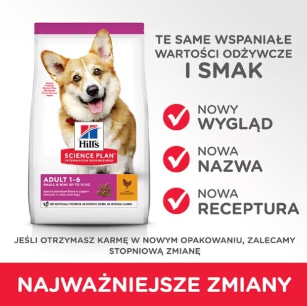Hill's Science Plan Adult Small & Mini Ėdalas Šunims Su Vištiena, 1,5 Kg