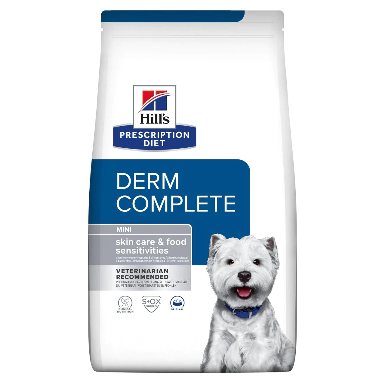 Hill's prescription diet derm complete mini canine mažų veislių šunims, 1 kg