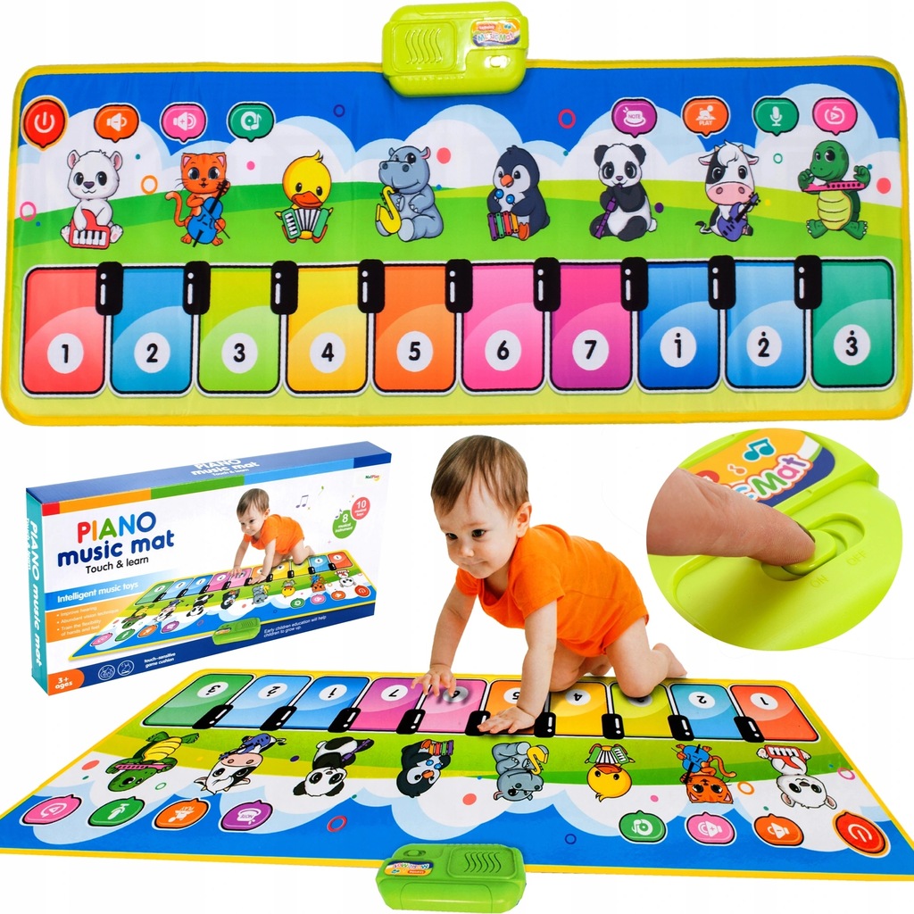 Edukacinis pianino Muzikinis šokių kilimėlis