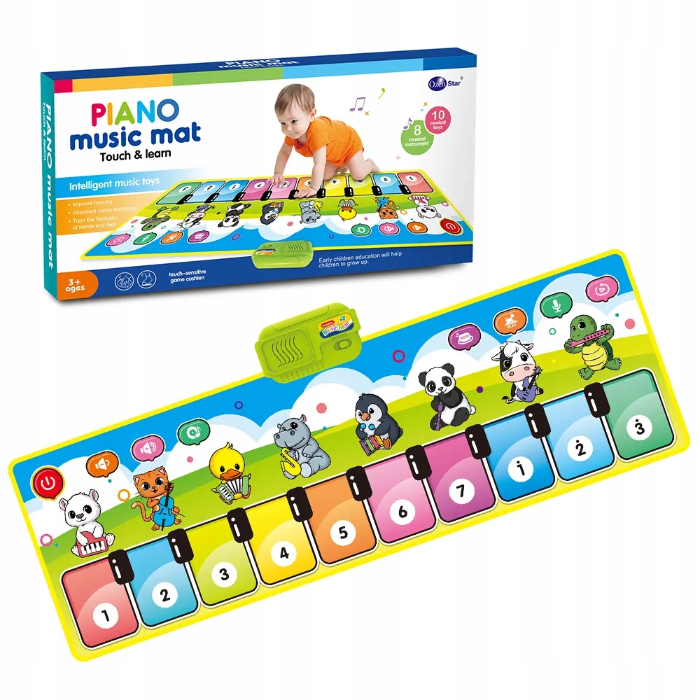 Edukacinis pianino Muzikinis šokių kilimėlis