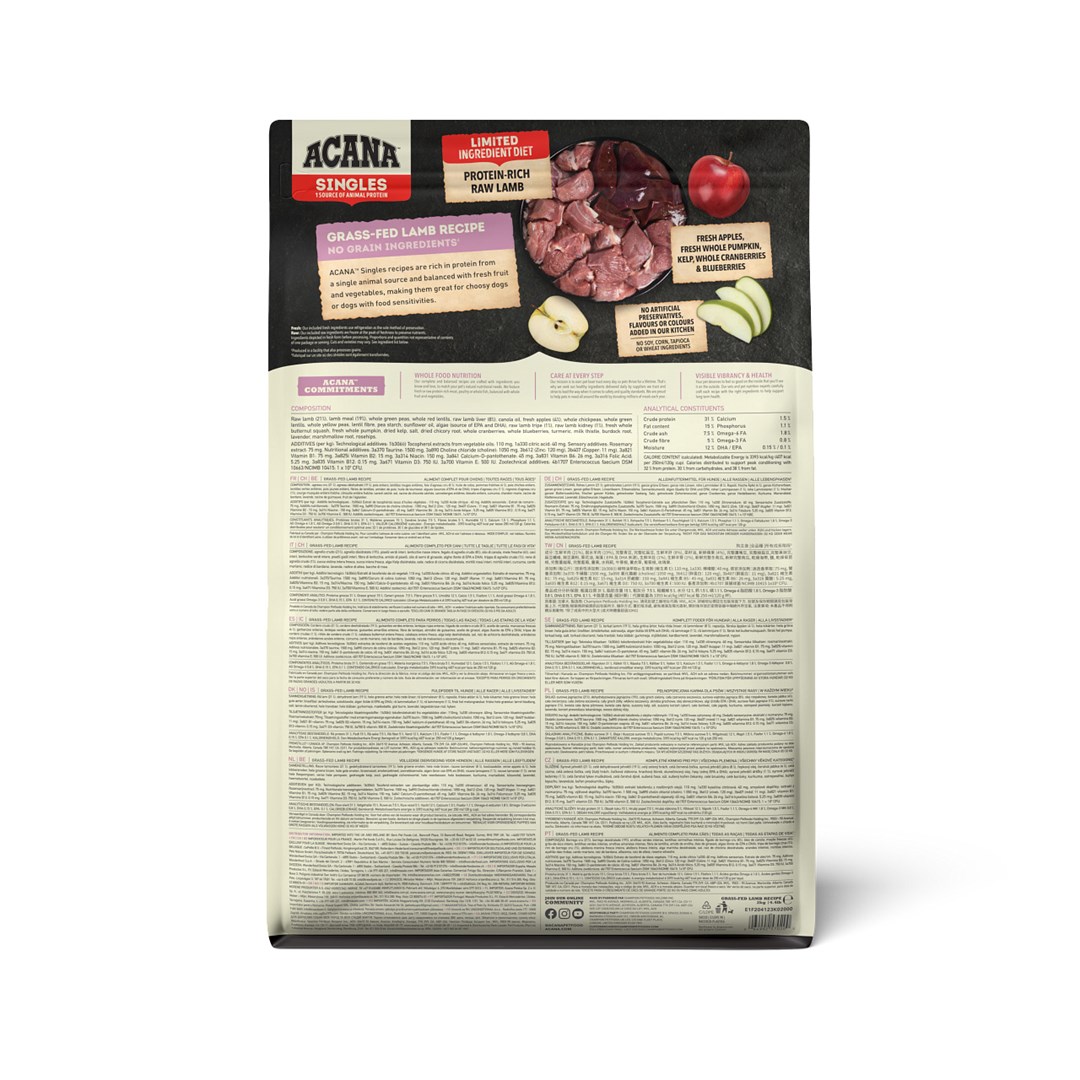 Acana grass-fed lamb dog visų veislių šunims, 2 kg