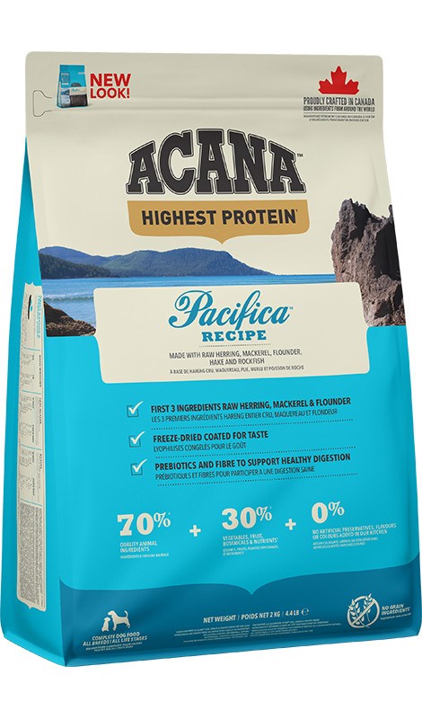 Acana pacifica dog visų veislių šunims, 2 kg