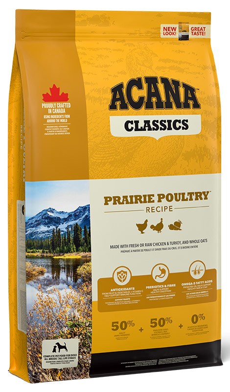 Acana prairie poultry su vištiena ir avižimis, 17 kg