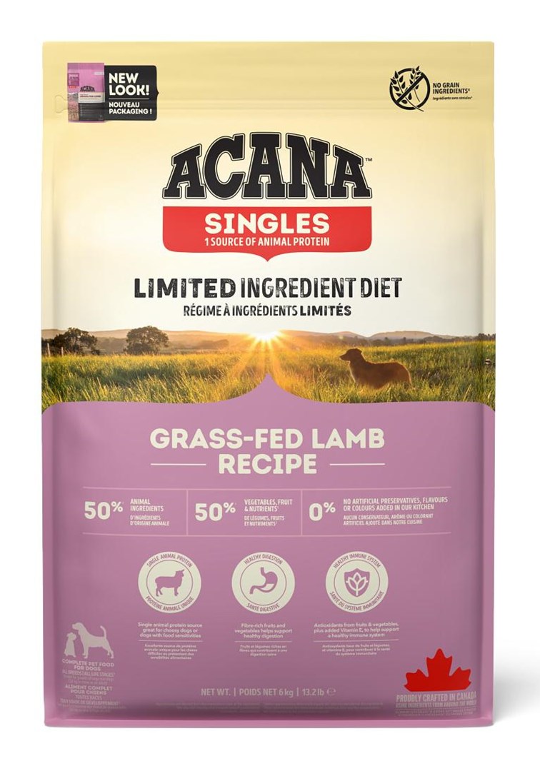 Sausas maistas šunims acana grass-fed lamb, 6 kg