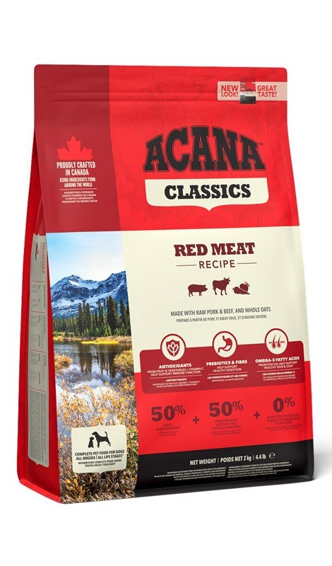 Acana classics red meat visų veislių šunims, 2 kg