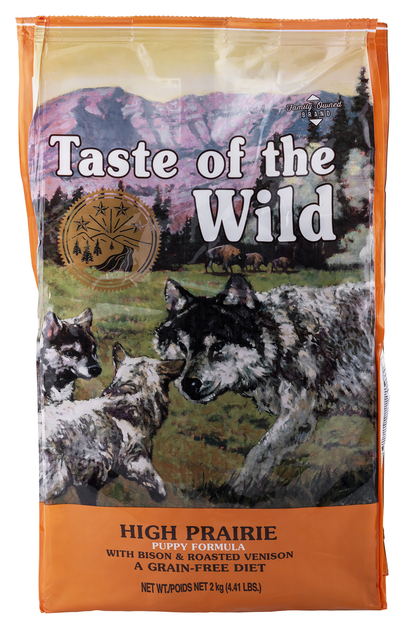 Taste of the wild high prairie puppy sausas begrūdis šunų maistas su bizoniena ir elniena mažiems šuniukams, 2 kg