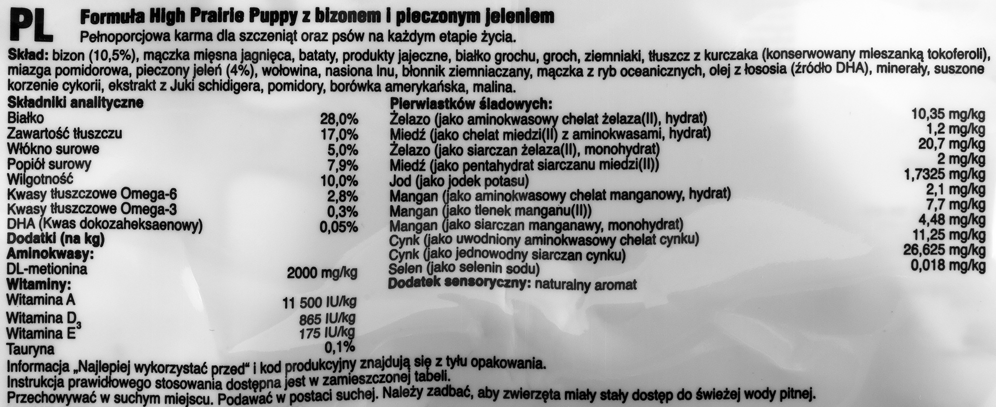 Taste of the wild high prairie puppy sausas begrūdis šunų maistas su bizoniena ir elniena mažiems šuniukams, 2 kg