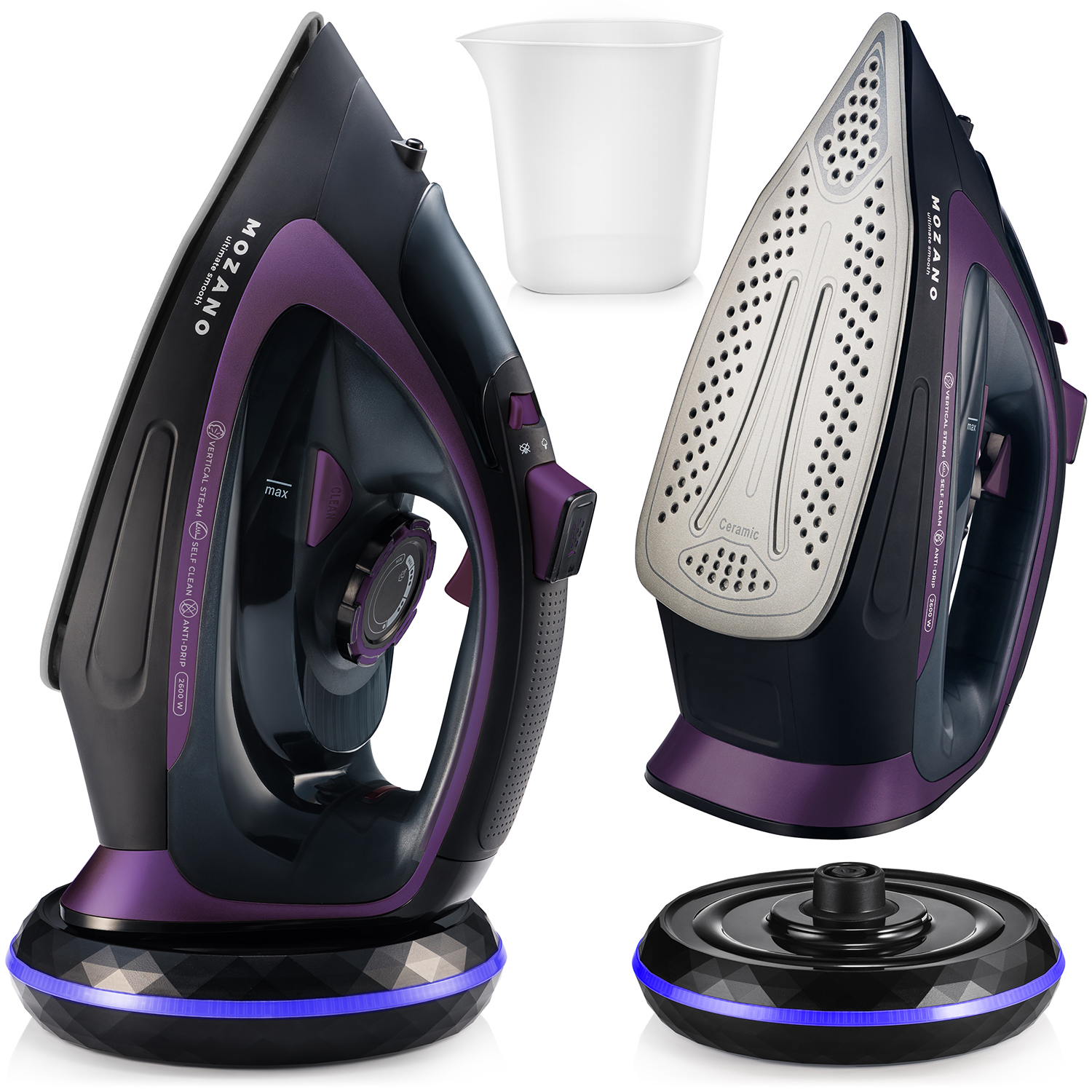 Bevielis garo lygintuvėlis MOZANO Ultimate Smooth 2600W su keramikine danga