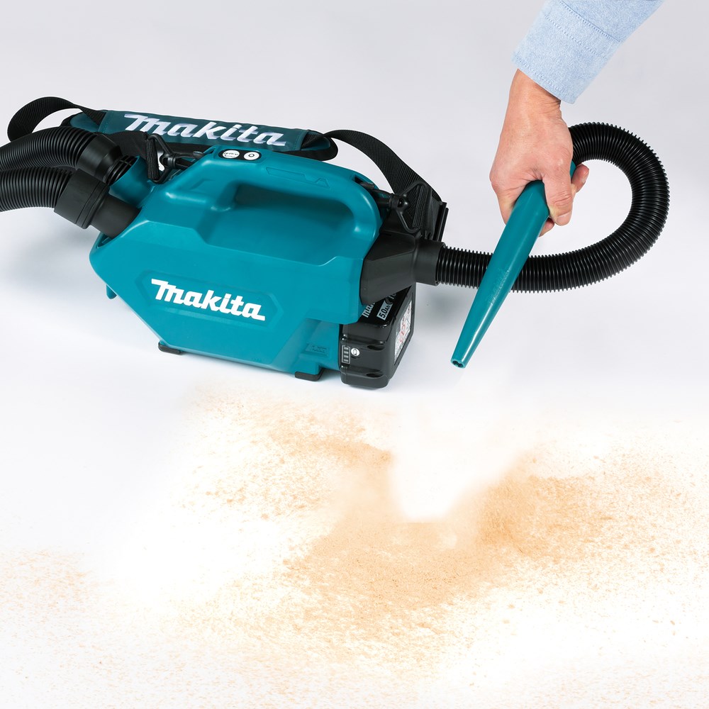 Akumuliatorinis siurblys makita dcl184z; 18 v (be akumuliatoriaus ir pakrovėjo)