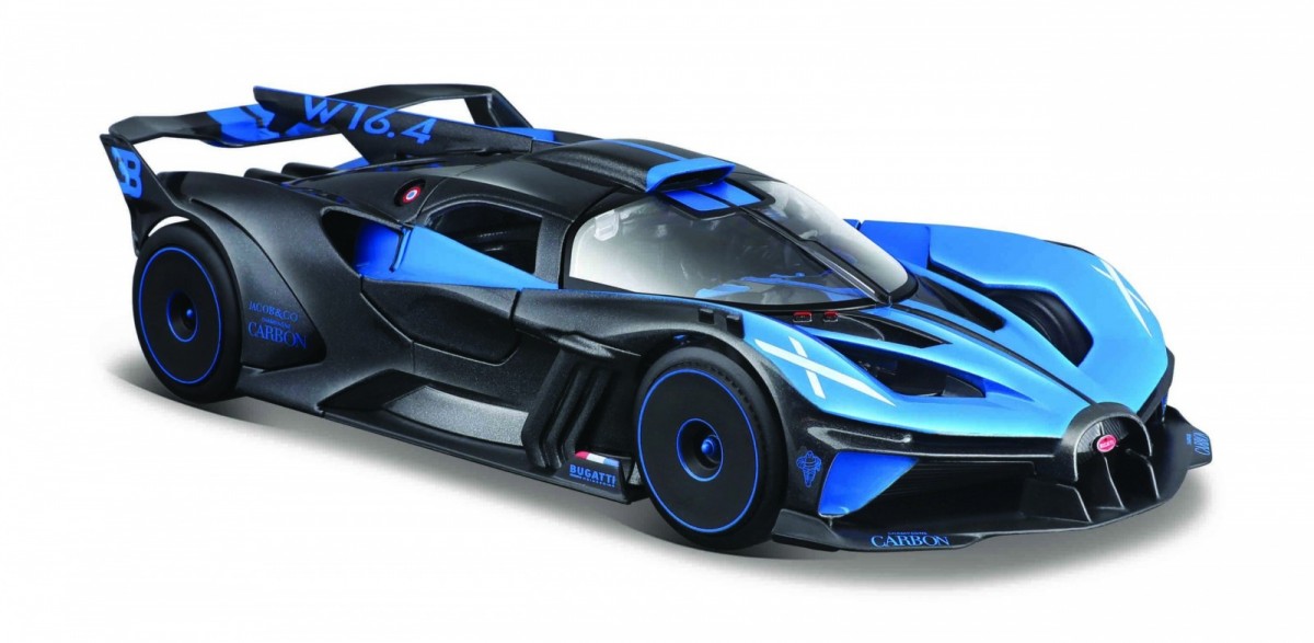 Automobilio modelis bugatti bolide 1:24, mėlynas