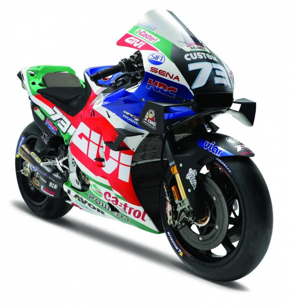 Motociklo modeliukas maisto honda rc 213v motogp alex marquez 73, įvairių spalvų