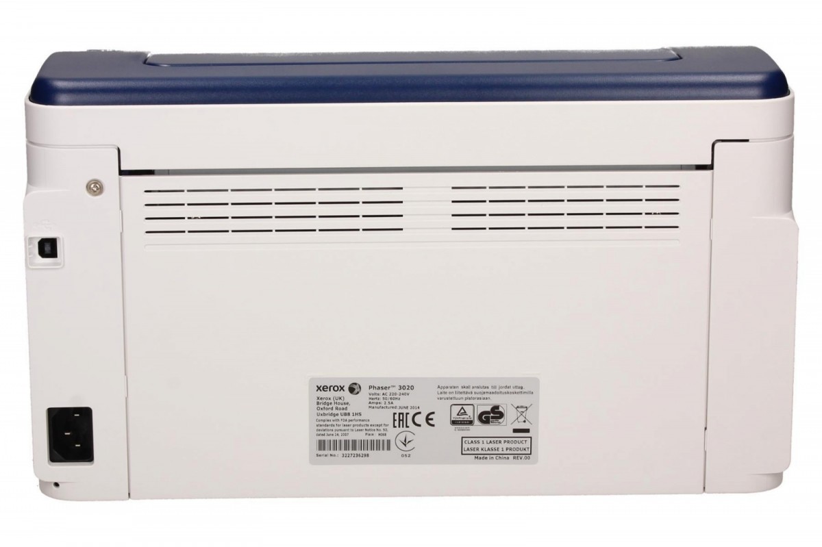 Lazerinis spausdintuvas xerox phaser 3020v_bi wi-fi printer laser monochrome