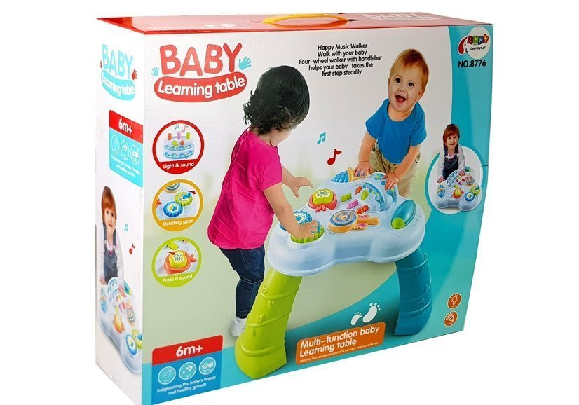 Daugiafunkcinis interaktyvus staliukas baby learning table, įvairių spalvų