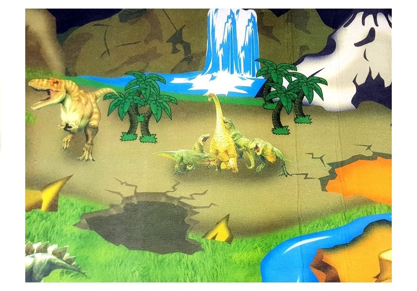 Lavinamasis kilimėlis su dinozaurų raštu, 107 × 58 cm