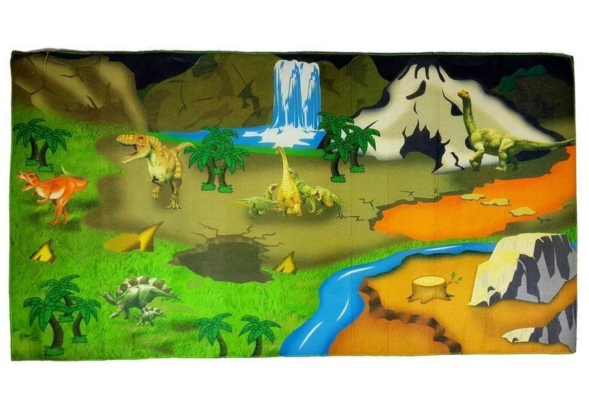 Lavinamasis kilimėlis su dinozaurų raštu, 107 × 58 cm