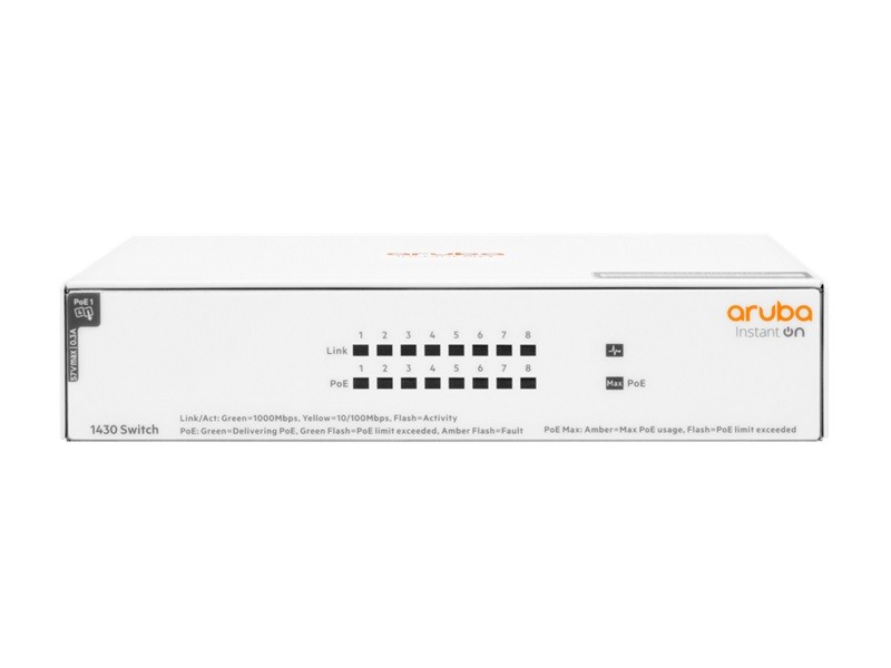 Hpe aruba instant on 1430 unmanaged 8g