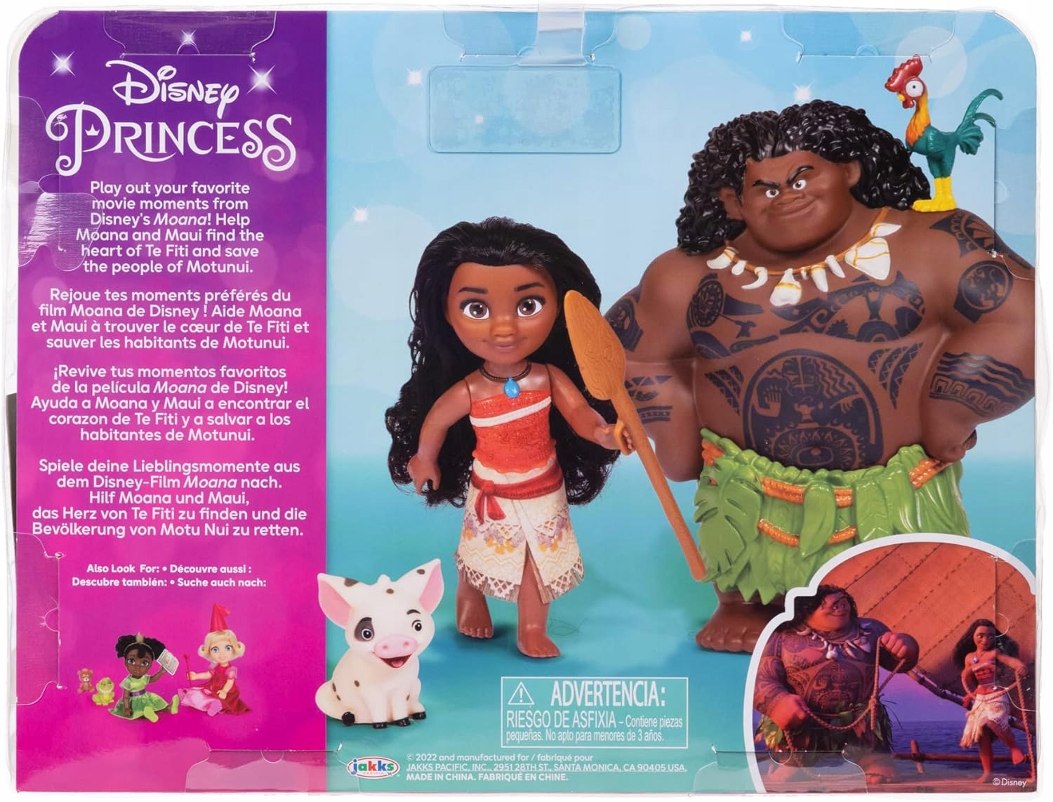 Lėlė disney moana + maui petite