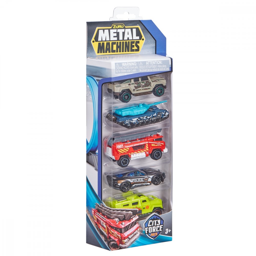 Žaislinių metalinių automobilių city force rinkinys zuru, 6767, 5 d.