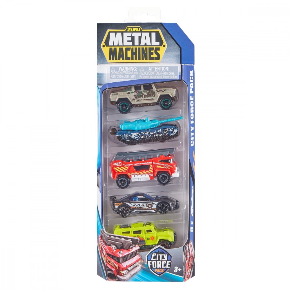Žaislinių metalinių automobilių city force rinkinys zuru, 6767, 5 d.