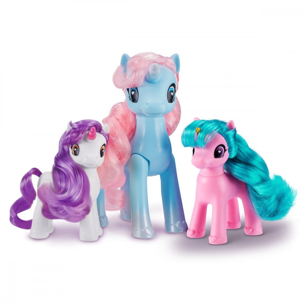 Žaislinių vienaragių rinkinys sparkle girlz zuru, 100373, 3 d.