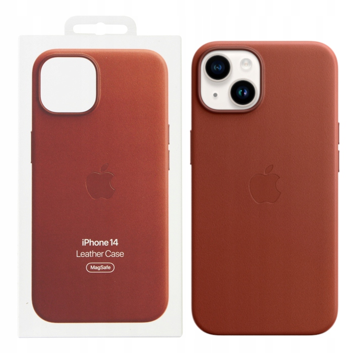 Apple iPhone 14 Leather Case with MagSafe - Umber MPP73ZM/A