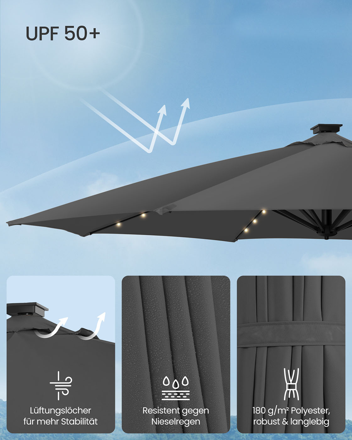 Lauko skėtis 300 cm 3