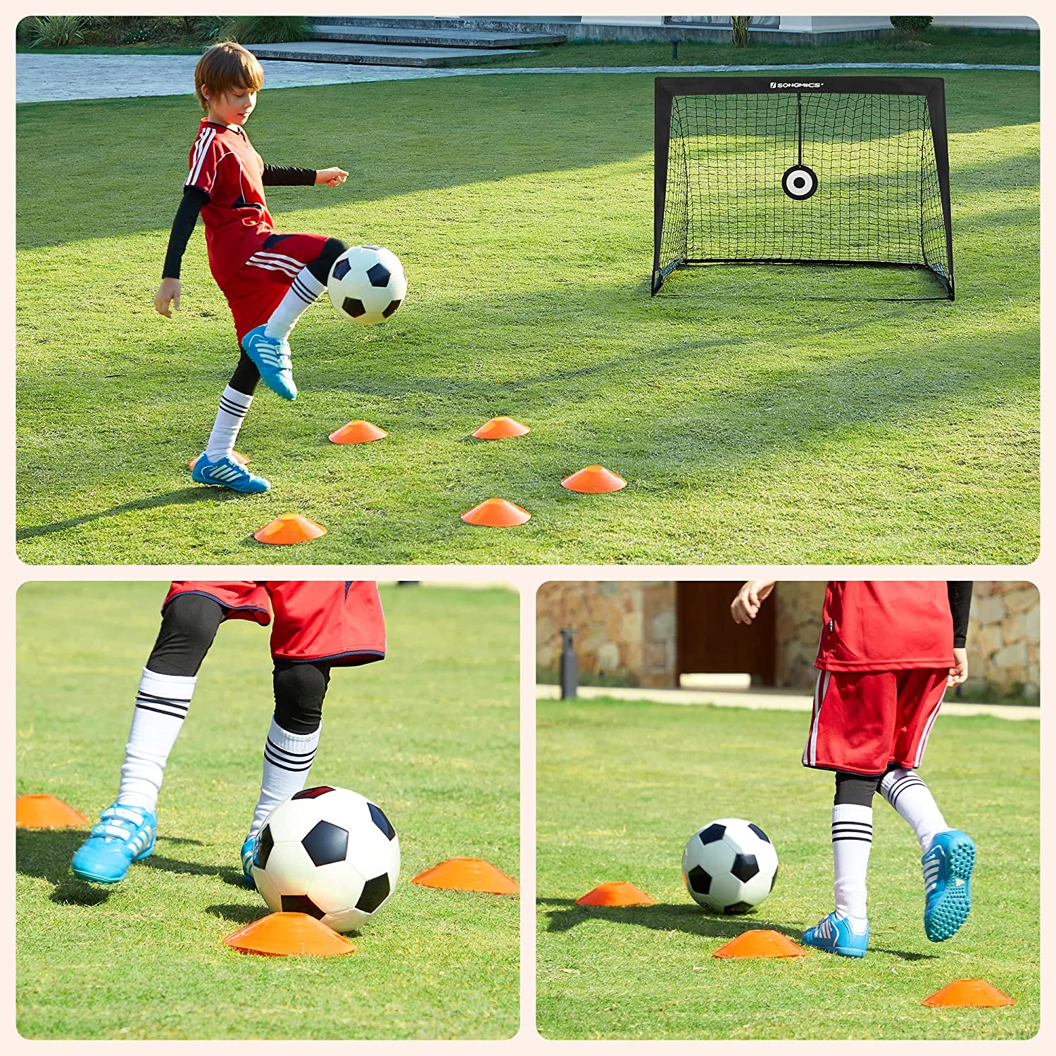 Futbolo vartai 120 × 91 × 91 cm 2