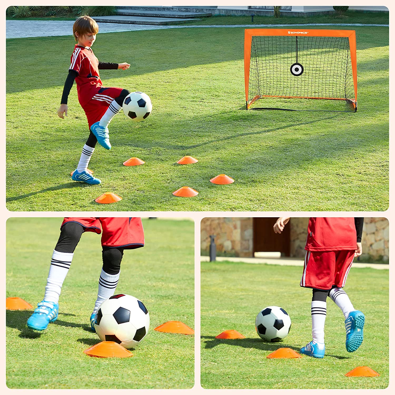 Futbolo vartai 120 × 91 × 91 cm 2