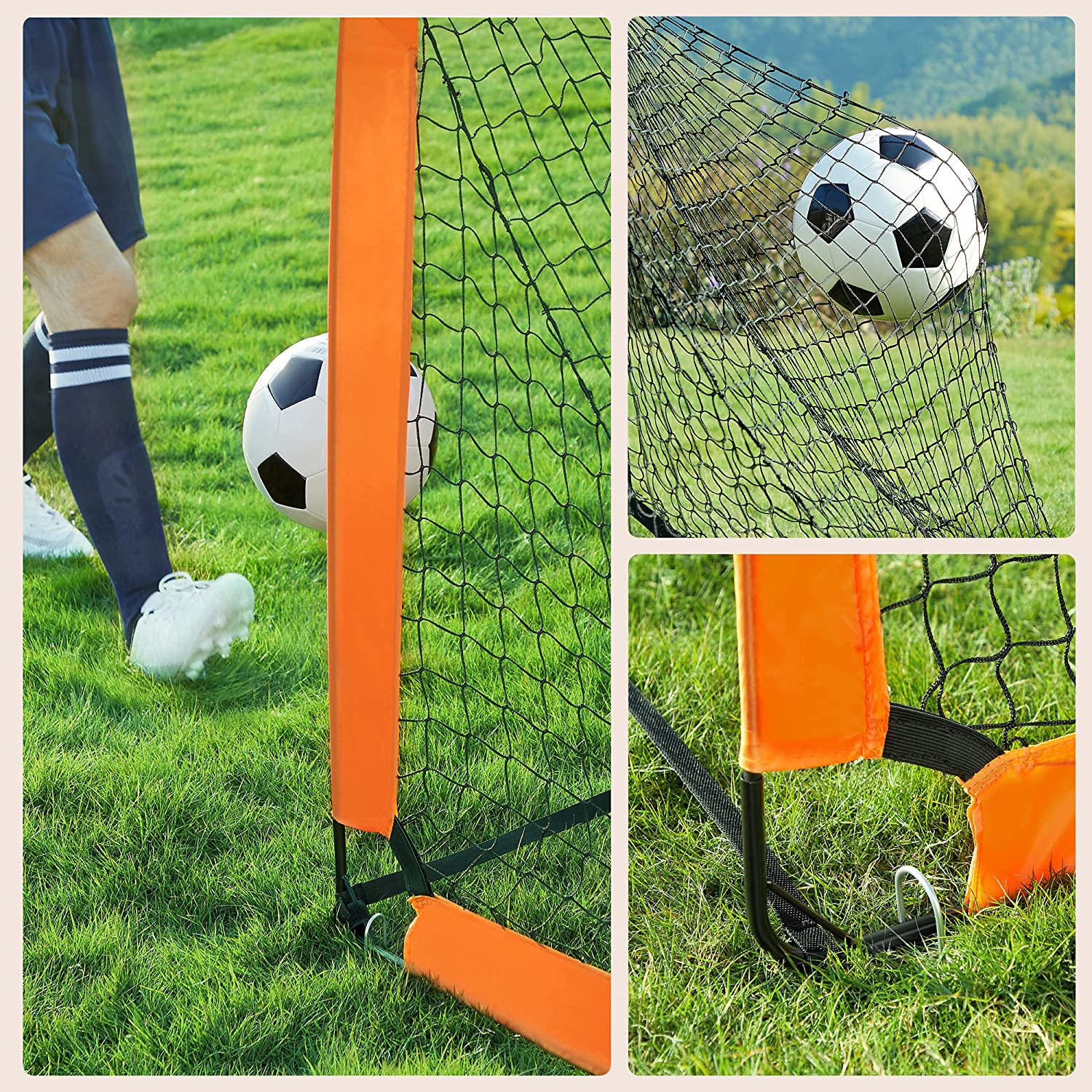 Futbolo vartai 120 × 91 × 91 cm