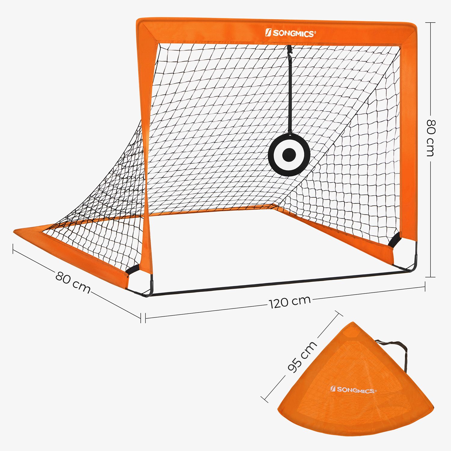 Futbolo vartai 120 × 91 × 91 cm
