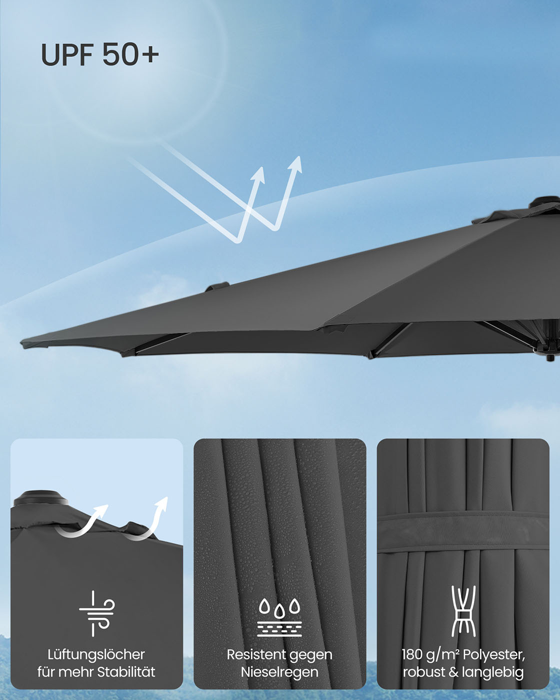 Lauko skėtis 300 cm 2