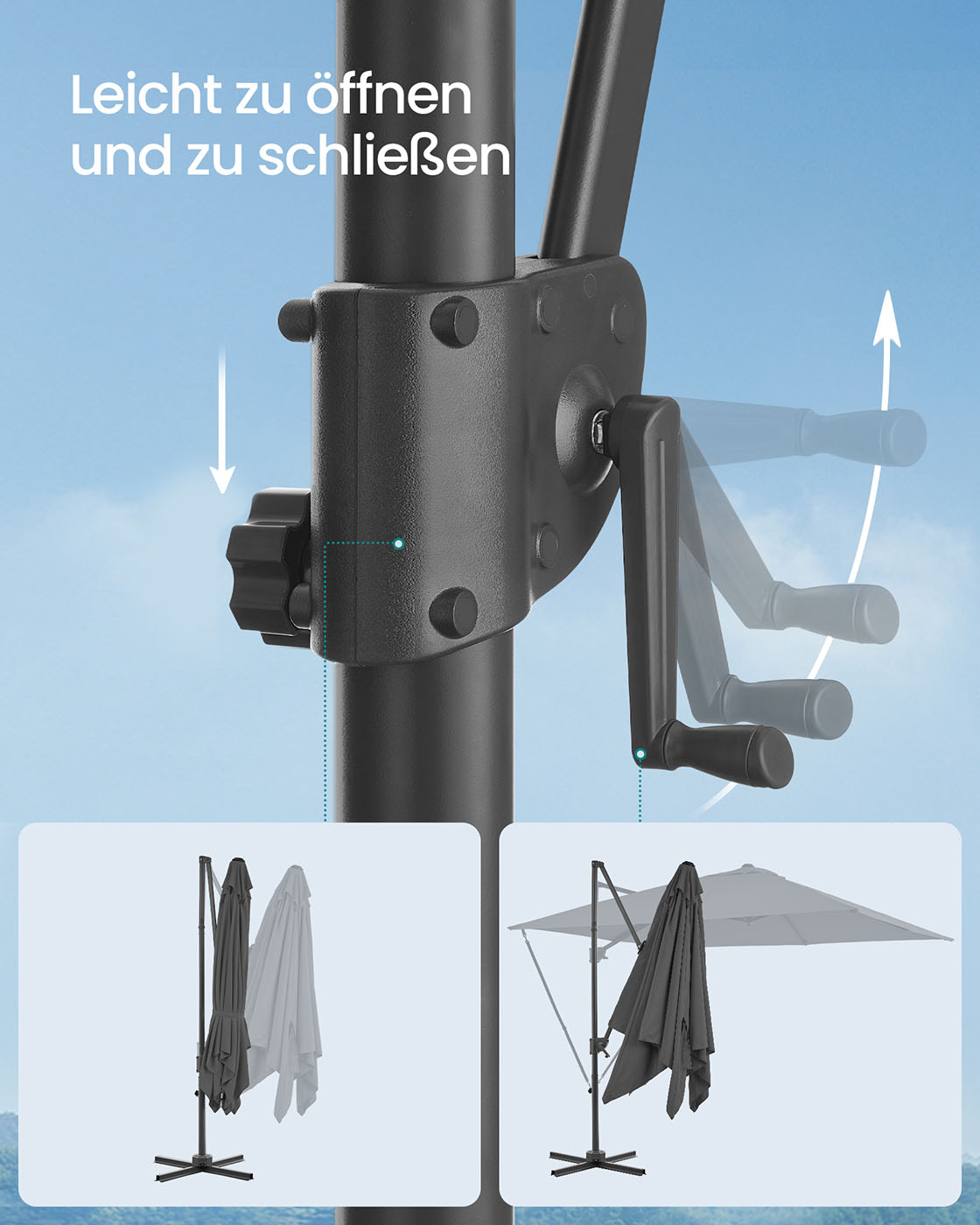 Lauko skėtis 270 × 270 cm