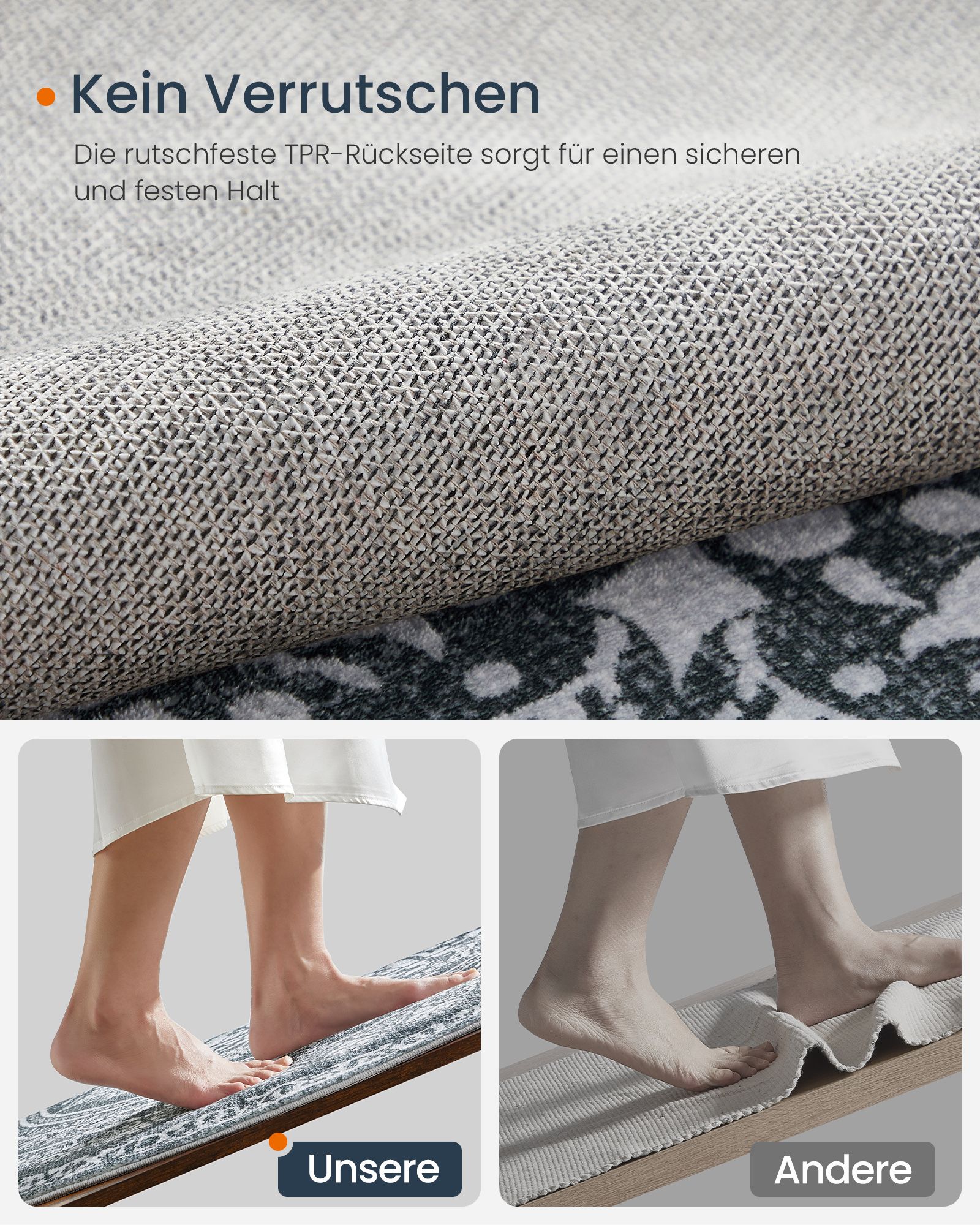 Apvalus kilimas 160 cm Boho stilius antracitas 3