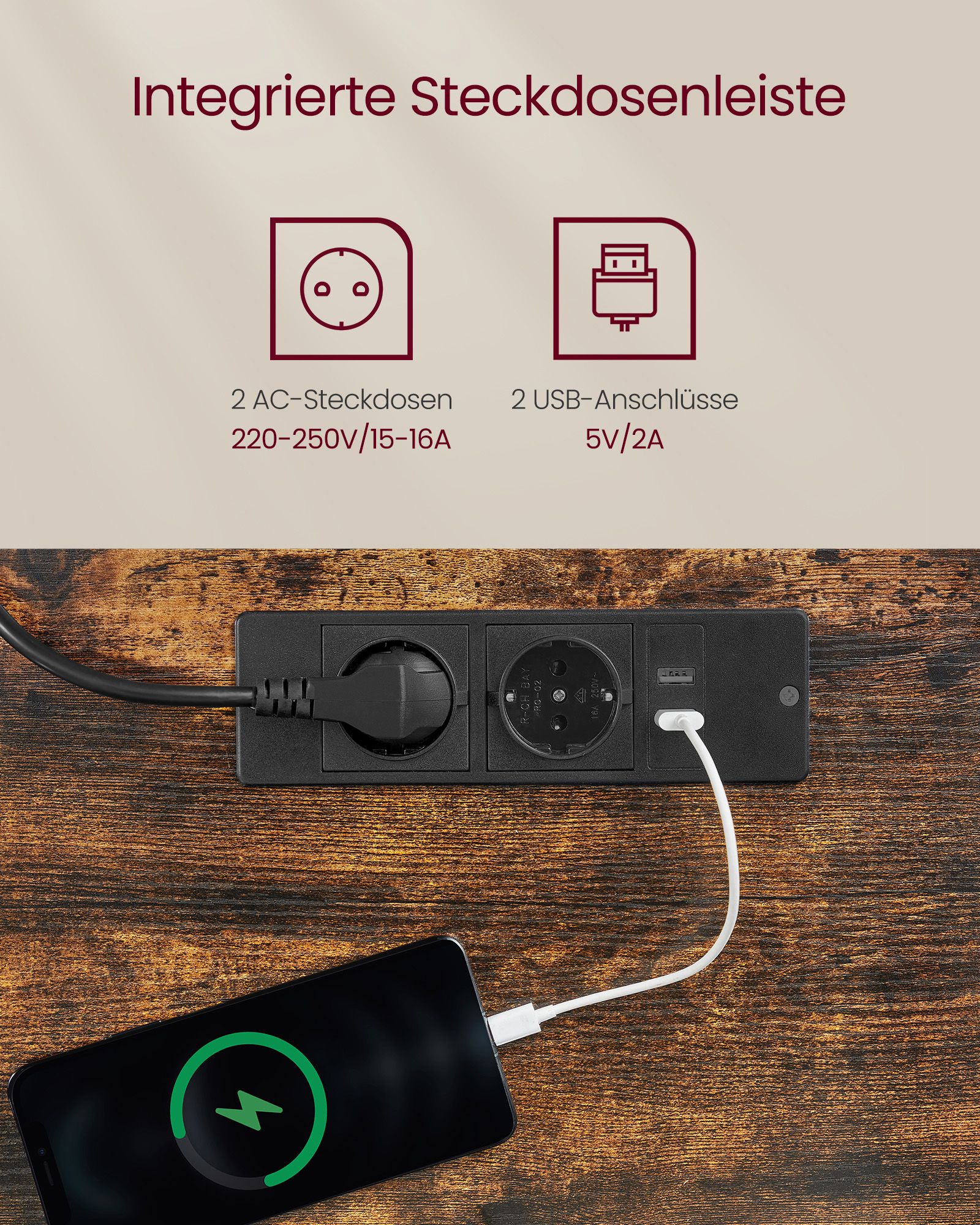 Reguliuojamas elektrinis rašomasis stalas su atminties funkcija