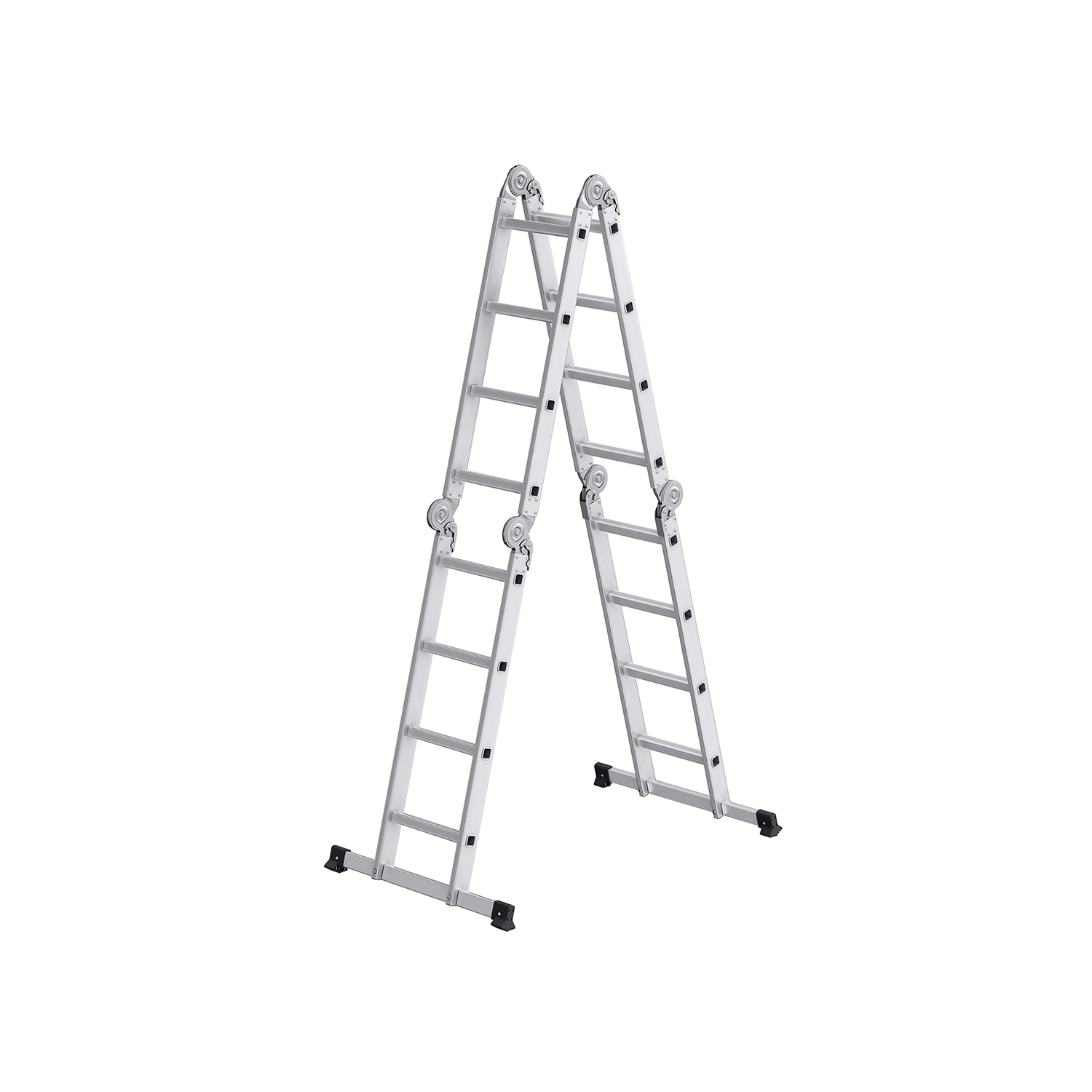 Aliuminės kopėčios 16 pakopų 430 cm