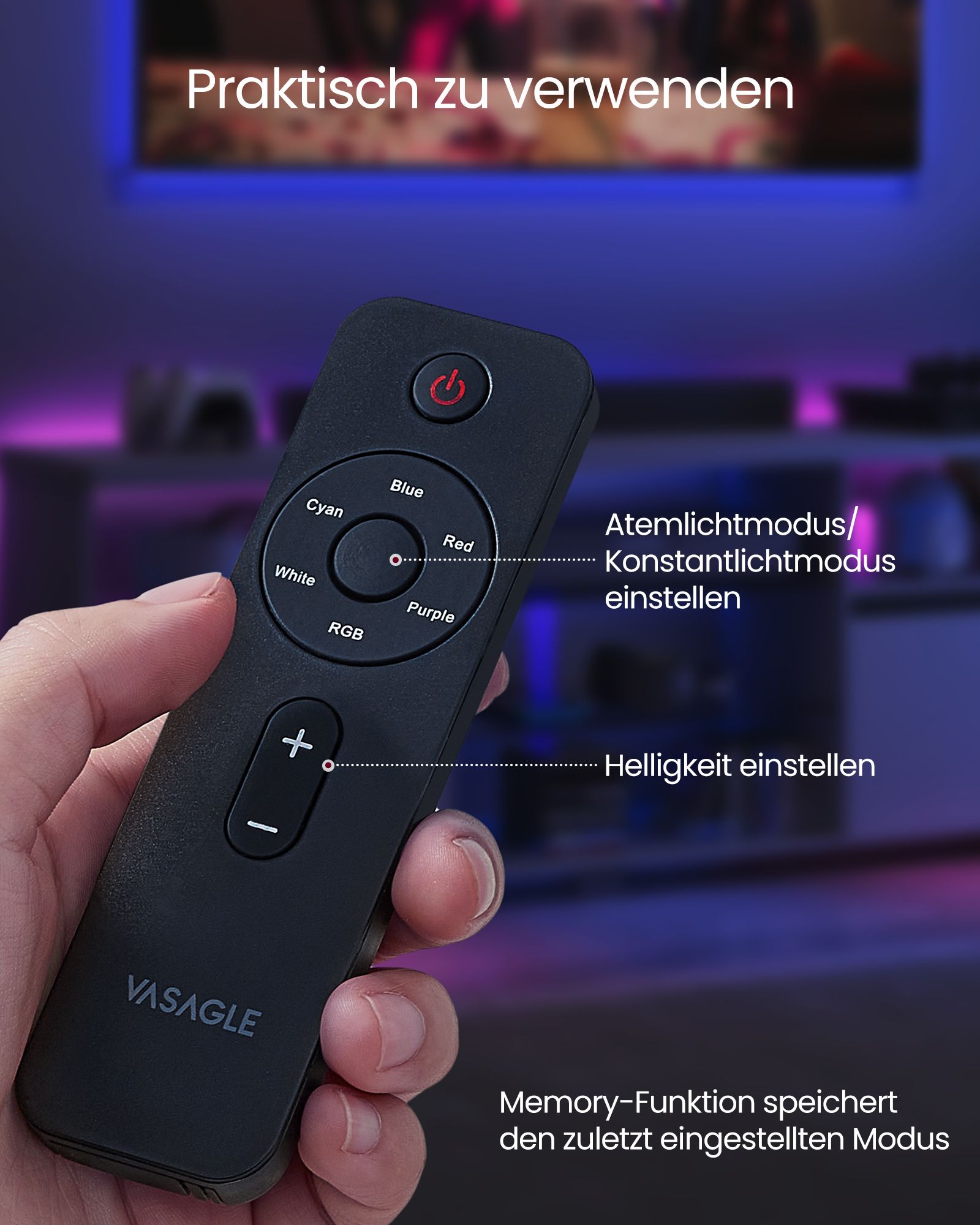 TV staliukas su LED apšvietimu, 40 x 160 x 60 cm
