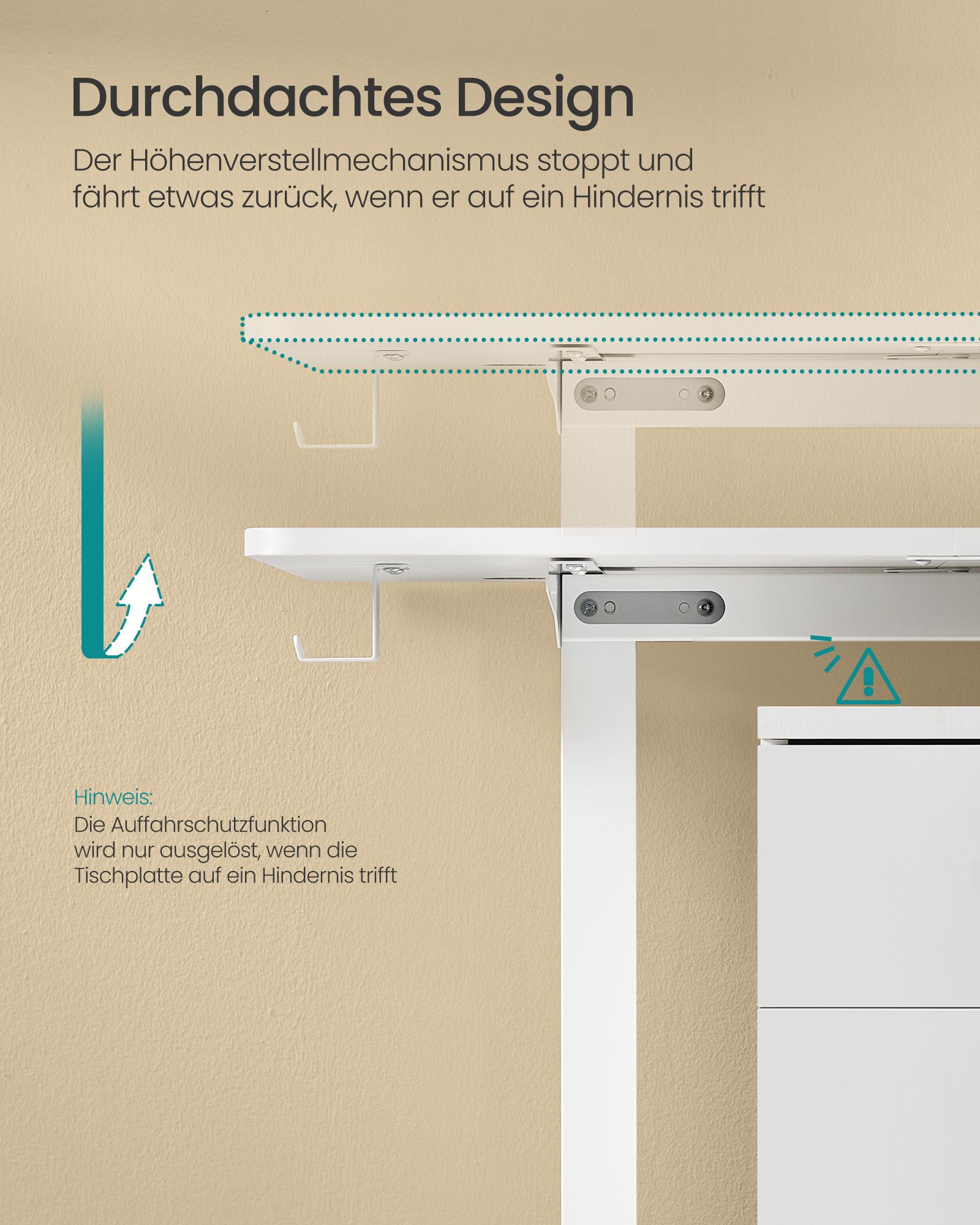 Elektrinis reguliuojamo aukščio stalas 60 x 120 x (72-120) cm 3
