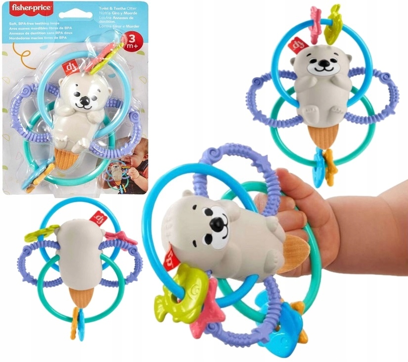 Barškutis Fisher-Price Twist Teethe Ūdra