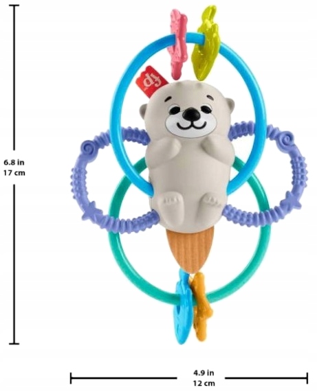 Barškutis Fisher-Price Twist Teethe Ūdra