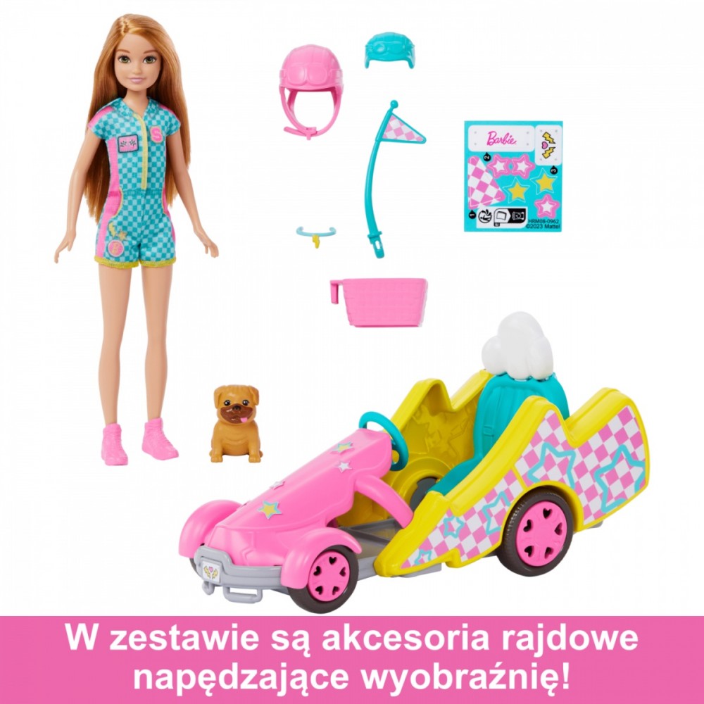 Lėlė barbė stacie su priedais mattel, hrm08, 5 d.