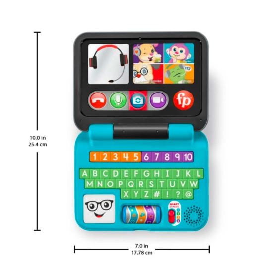 Žaislinis nešiojamas kompiuteris fisher price hhx33, pl