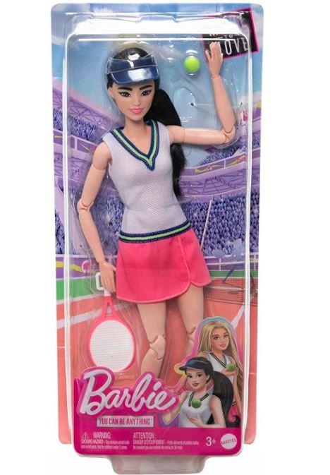 Lėlė barbie teniso žaidėja