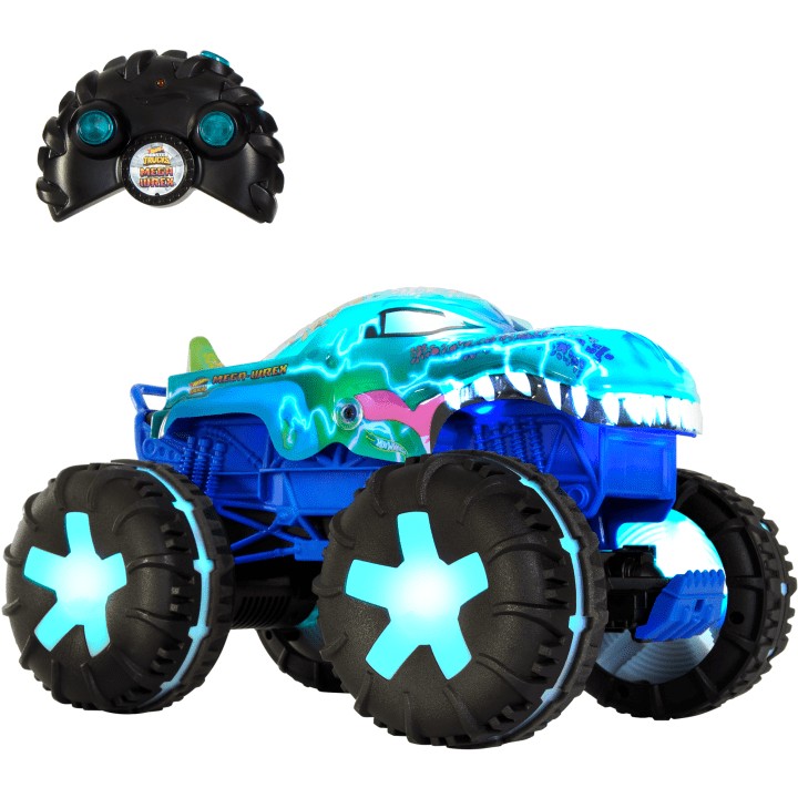 Radijo bangomis valdomos mašina mattel hot wheels rc monster truck mega-wrex jbd90