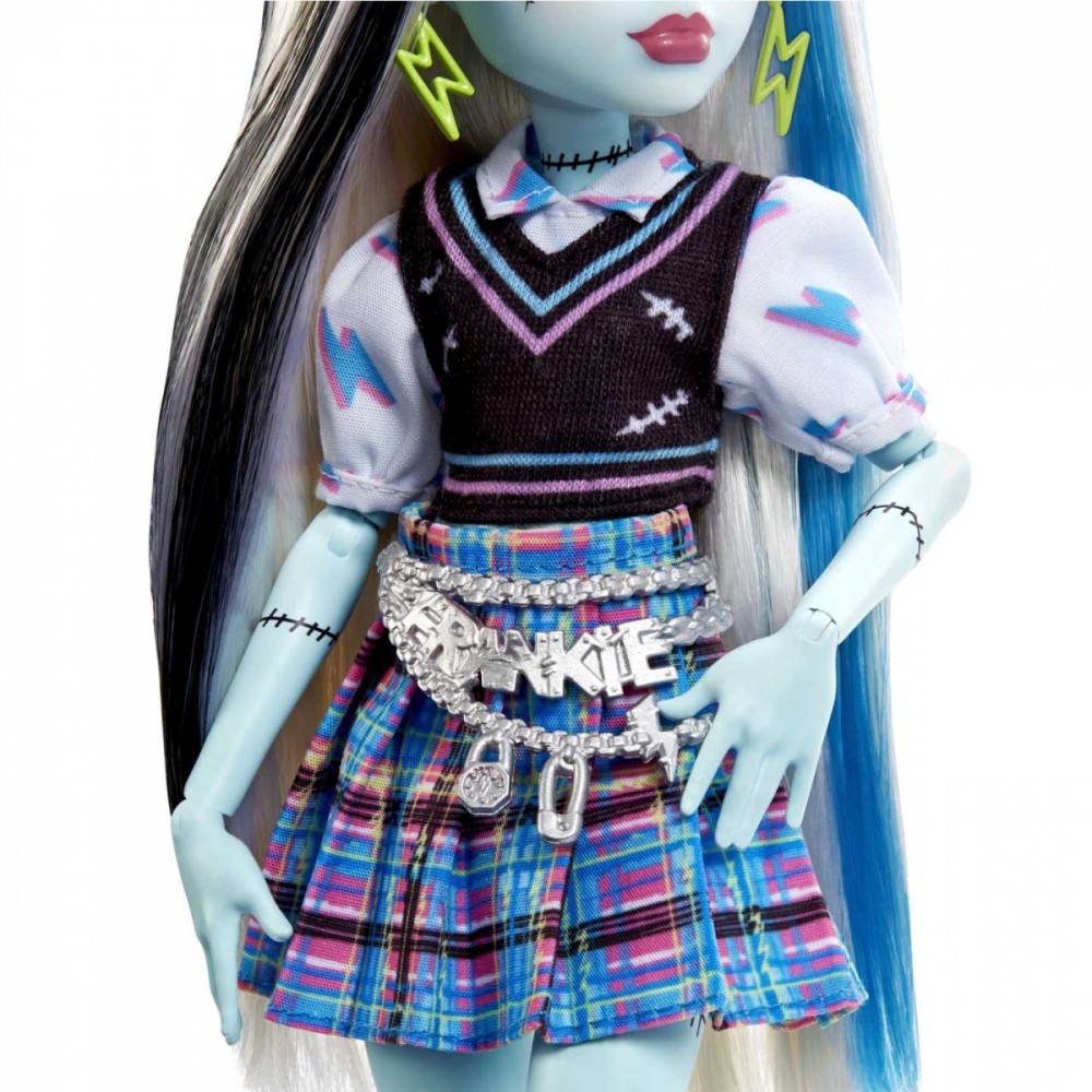 Lėlė su aksesuarų rinkiniu monster high core frankie