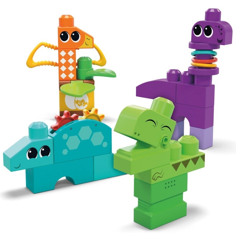Rinkinys dinozaurai mega bloks
