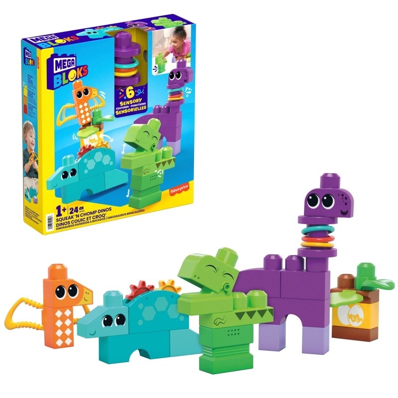 Rinkinys dinozaurai mega bloks