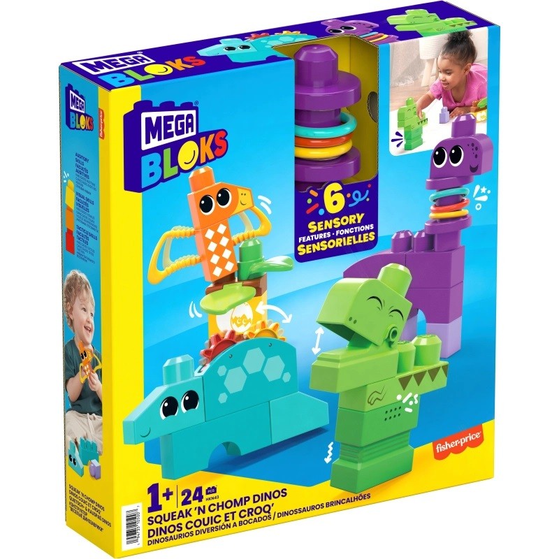 Rinkinys dinozaurai mega bloks